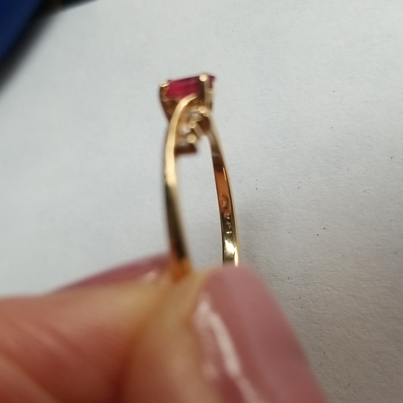 Ruby and diamond ring - Picture 6 of 7